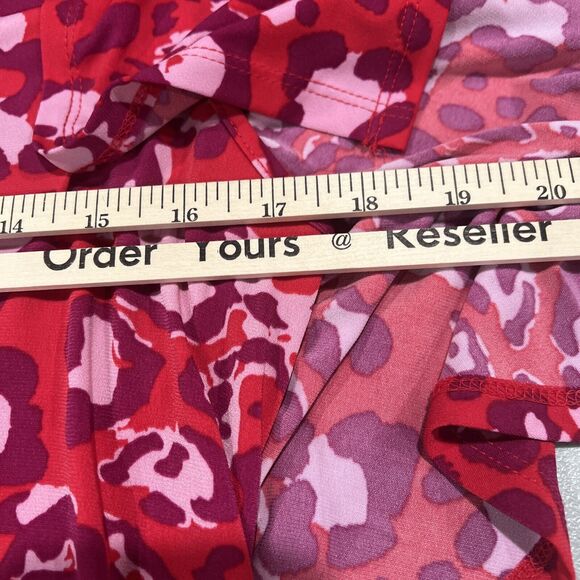 Imam Shirt Women Small Pink Red Purple Animal‎ Print Bold Leopard Cheetah - Picture 8 of 13
